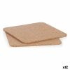 Untersetzer-Set Kinvara natürlich Kork 18 x 1 x 18 cm 18 x 0,5 x 18...