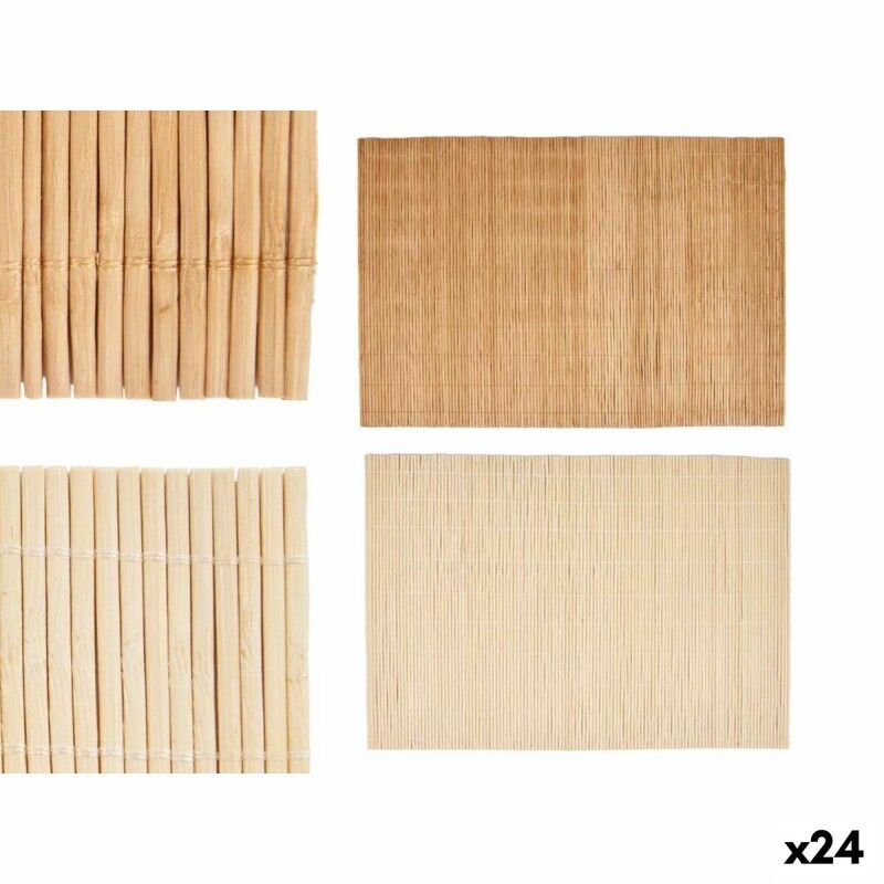 Table Mat Kinvara Brown Light brown Bamboo 30 x 44 cm 3,5 x 30 x 3,...
