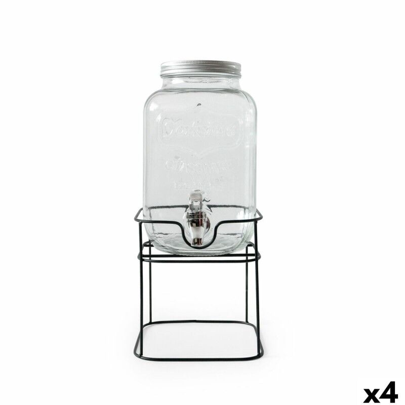 Drinks dispenser La Mediterránea Rustik Metal Glass 4 L 17 x 17 x 3...