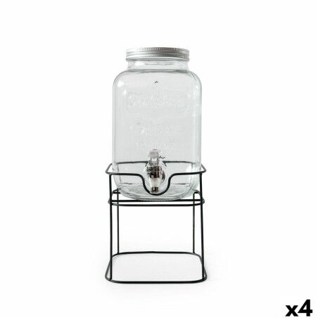 Drinks dispenser La Mediterránea Rustik Metal Glass 4 L 17 x 17 x 3...