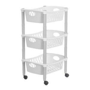 Gemüsewagen Stefanplast Weiß Kunststoff 40 x 29,5 x 68,5 cm (6 Stüc...