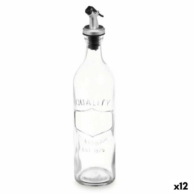 Ölfläschchen Vivalto Durchsichtig Glas Silikon Polypropylen 500 ml ...