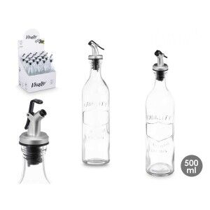 Ölfläschchen Vivalto Durchsichtig Glas Silikon Polypropylen 500 ml ...