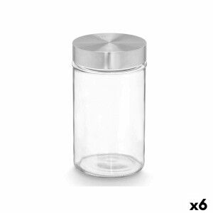 Tin Vivalto Transparent Silver 1 L (6 Units) |  Lunch boxes, food c...