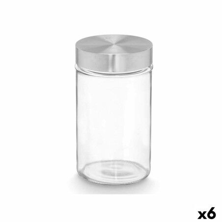 Tin Vivalto Transparent Silver 1 L (6 Units) |  Lunch boxes, food c...