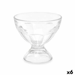 Eiscreme- und Milchshakes-Becher Vivalto Durchsichtig Glas 280 ml (...