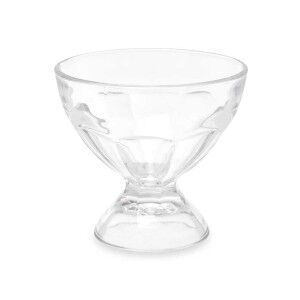 Eiscreme- und Milchshakes-Becher Vivalto Durchsichtig Glas 280 ml (...