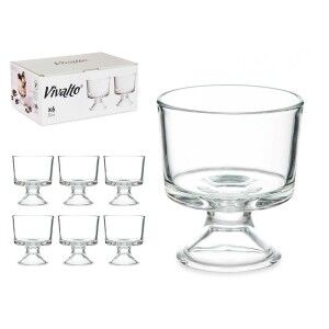 Ice Cream and Milk Shake Glass Vivalto Transparent Glass 290 ml (6 ...