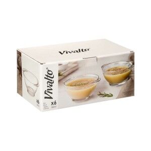 Bowl Vivalto Transparent 580 ml (6 Units) |  Glasses, cups and jugs...