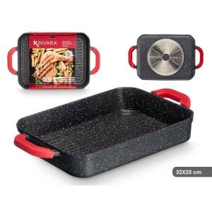 Barbecue Kinvara White Black Red Silicone Aluminium 32 x 25 cm |  P...