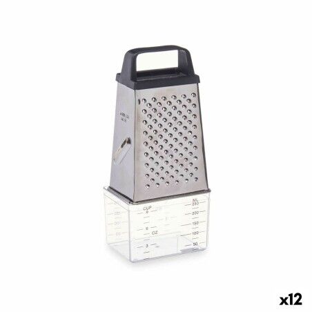 Grater with Container Kinvara Transparent Silver Stainless steel po...