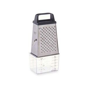 Grater with Container Kinvara Transparent Silver Stainless steel po...
