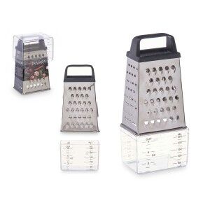 Grater with Container Kinvara Transparent Silver Stainless steel po...