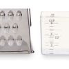 Grater with Container Kinvara Transparent Silver Stainless steel po...