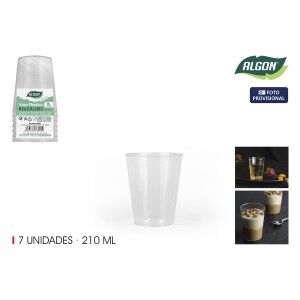 Gläserset Algon Kunststoff 210 ml 7 Stücke (24 Stück) |  Gläser und...