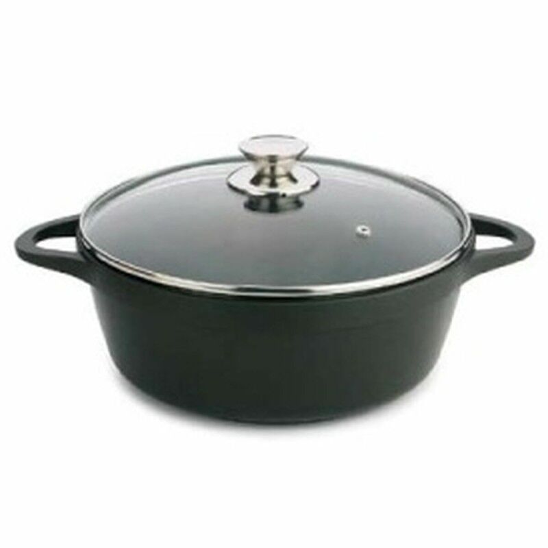 Casserole avec Couvercle Valira 4142/25 Noir |  Poêles et casserole...