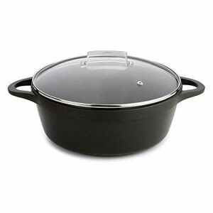 Casserole avec Couvercle Valira 4142/25 Noir |  Poêles et casserole...
