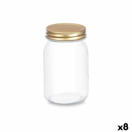 Jar Vivalto CWDH03-8PK CWDH03-8PK Transparent Golden 500 ml (8 Unit...