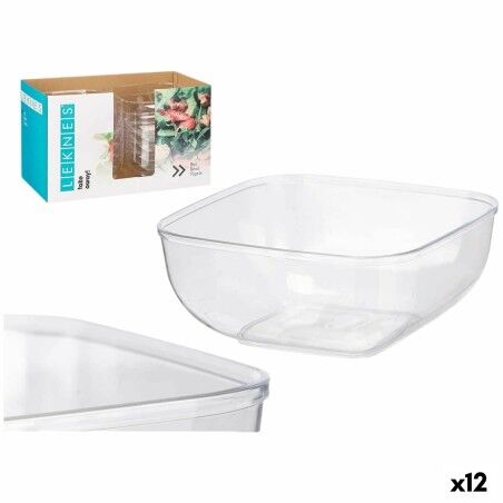 Plate set Leknes Transparent Plastic 5 L 25,5 x 12,3 x 25,5 cm (12 ...