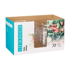 Service de vaisselle Leknes Transparent Plastique 5 L 25,5 x 12,3 x...