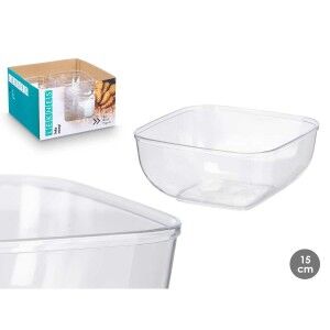 Set of bowls Leknes Transparent Plastic 800 ml 15,3 x 7 x 15,3 cm (...