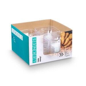 Set of bowls Leknes Transparent Plastic 800 ml 15,3 x 7 x 15,3 cm (...