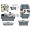 Lunch box Kinvara Grey Transparent ABS 800 ml (6 Units) |  Lunch bo...