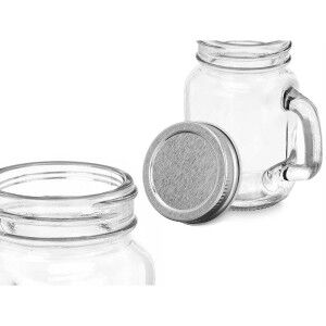 Topf Vivalto Durchsichtig Silberfarben 120 ml (6 Stück) |  Brotdose...