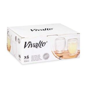 Verre d'eau Vivalto Transparent Verre Borosilicaté 326 ml (6 Unités...