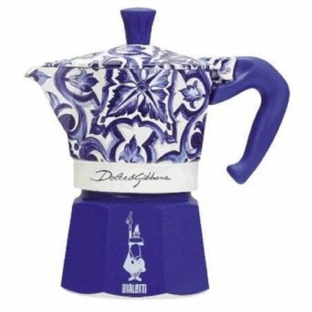 Italian Coffee Pot Bialetti MOKA D&G BLU MEDIT. 6T Blue Aluminium 6...