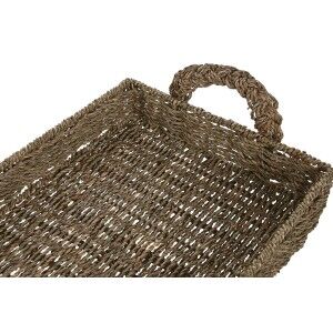 Snack tray Home ESPRIT Natural Tropical (2 Units) |  Plates, platte...