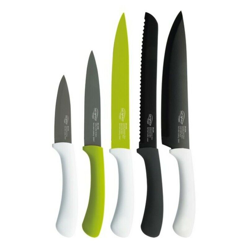 Knife Set San Ignacio green sg4165 Stainless steel Grey |  Knives a...