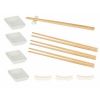 Set de sushi Kinvara Blanc Bambou Porcelaine 27,5 x 2,5 x 20,5 cm 1...