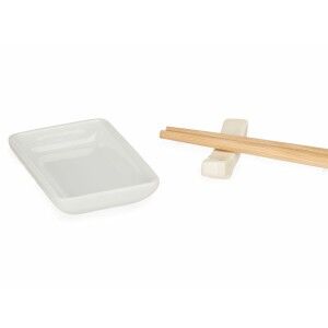 Set de sushi Kinvara Blanc Bambou Porcelaine 27,5 x 2,5 x 20,5 cm 1...
