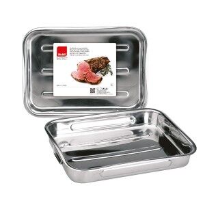 Backofenform Ibili Edelstahl 7,4 l Silberfarben |  Geschirr, Tablet...