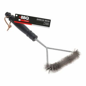 Grillreinigungsbürste BBQ Collection 30 x 16 cm Schwarz Silberfarbe...
