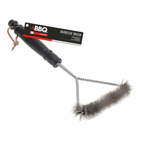 Grillreinigungsbürste BBQ Collection 30 x 16 cm Schwarz Silberfarbe...