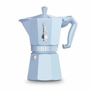 Italian Coffee Pot Bialetti MOKA EXCLUSIVE Blue Aluminium 6 Cups | ...