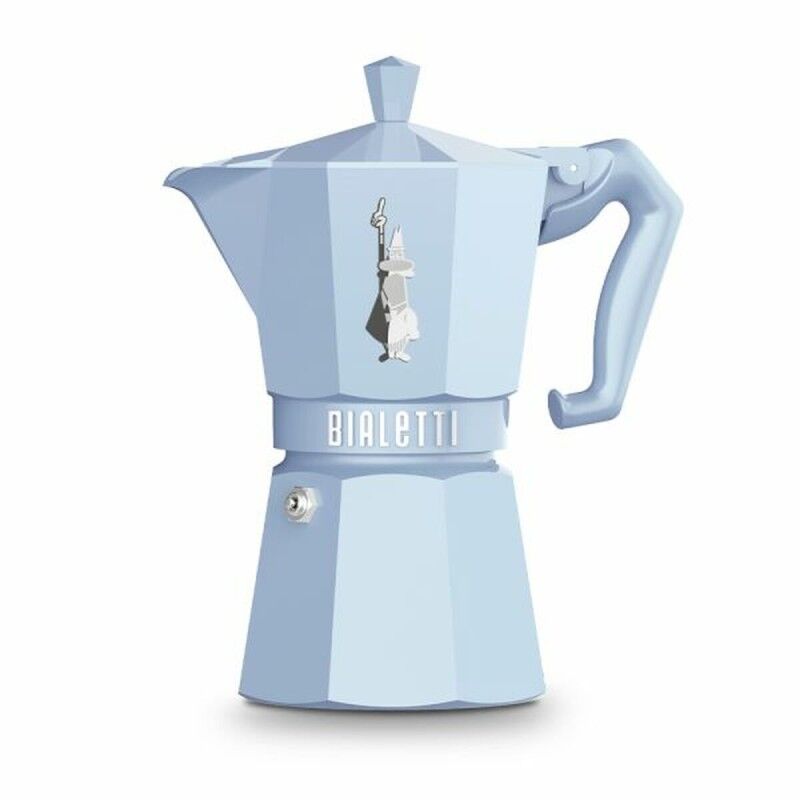 Italienische Kaffeemaschine Bialetti MOKA EXCLUSIVE Blau Aluminium ...