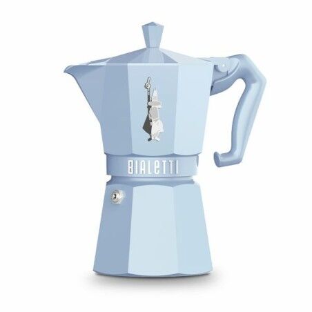 Italienische Kaffeemaschine Bialetti MOKA EXCLUSIVE Blau Aluminium ...