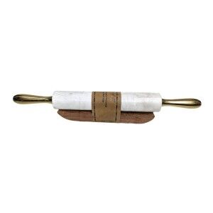 Pastry Roller Home ESPRIT Metal Marble Acacia 48 X 5 X 5 CM |  Deco...