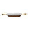 Pastry Roller Home ESPRIT Metal Marble Acacia 48 X 5 X 5 CM