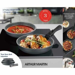 Topfset Arthur Martin AM521 Grau 4 Stücke |  Töpfe   | Chef Up