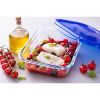 Récipient de Conservation des Aliments Pyrex Bleu Transparent Recta...