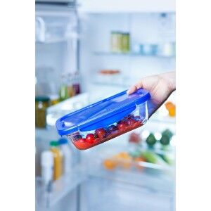 Food Preservation Container Pyrex Blue Transparent Rectangular 800 ...