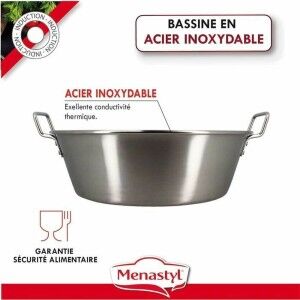 Récipient de Conservation des Aliments Menastyl 40,5 cm Argenté Rec...