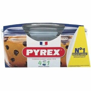 Topf mit Deckel Pyrex 1,4 L Weiß Durchsichtig |  Pfannen und Töpfe ...