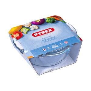 Casserole avec Couvercle Pyrex 1,4 L Blanc Transparent |  Poêles et...
