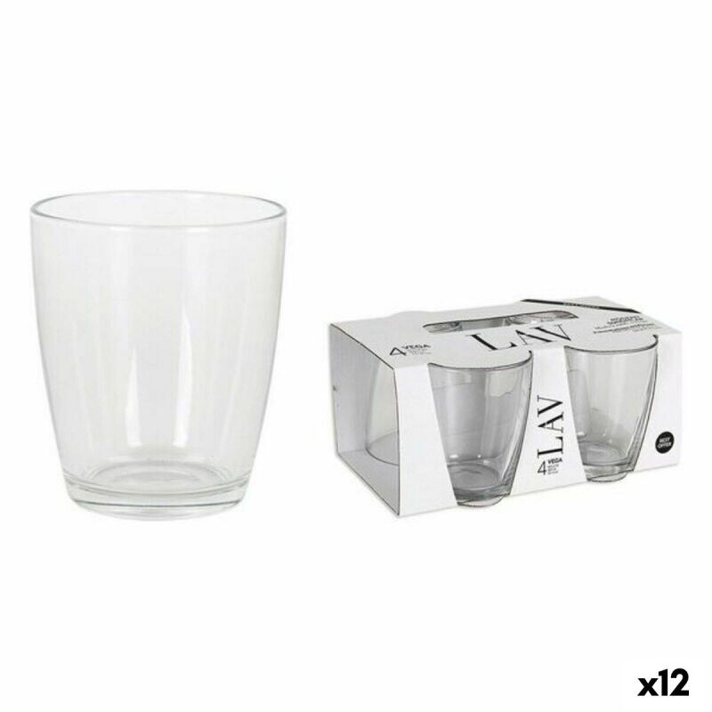 Set of glasses LAV 65357 340 ml 4 Pieces (4 Units) (12 Units) |  Gl...