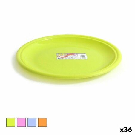 Flat Plate Dem Bahia Plastic Ø 25 x 25 x 2 cm (36 Units) |  Plates,...